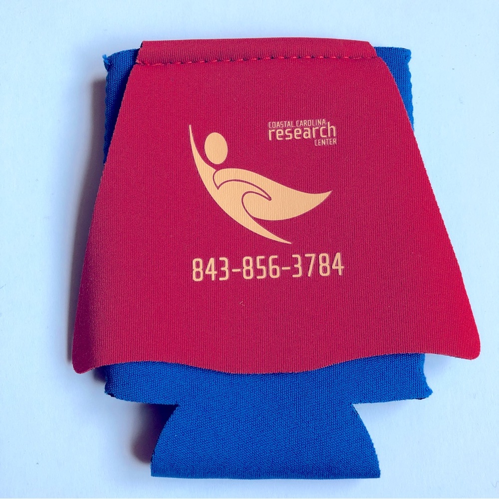 4/$10 NEW Superman Beer Koozie Drink Foam Holder Blue Red